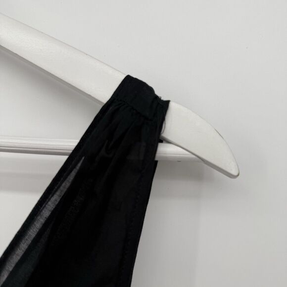 Banana Republic Black Dress Cotton A Line Size 10 Classic Formal - Picture 5 of 12